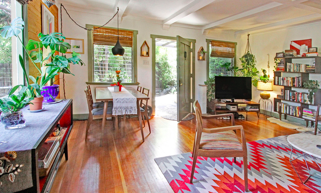Think out of the box: buy 2 homes, live in one and rent the other.